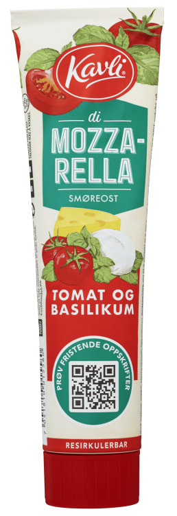 Mozzarella Tomat&Basilikum 175g Tube Kavli