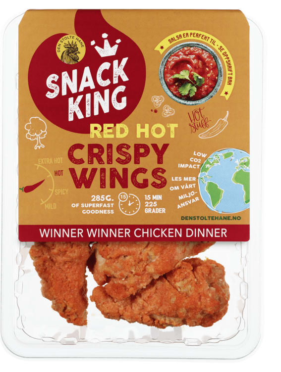 Snack King Crispy Hot Wings 285g Dsh