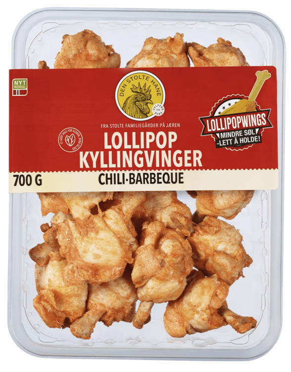 Kyllingvinger Lollipop Chili Bbq 700g Dsh
