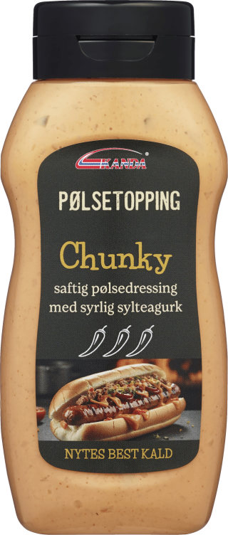 Pølsetopping Chunky 200ml Kanda