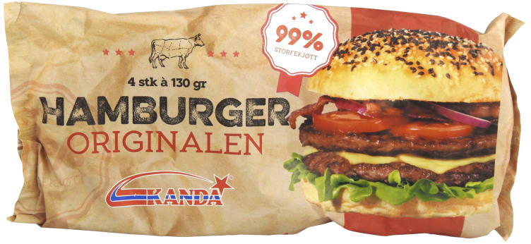Hamburger Original 4x130g Kanda