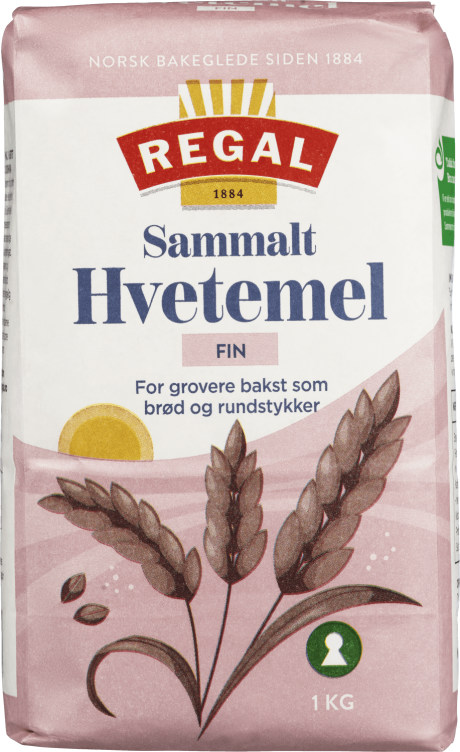 Hvetemel Sammalt Finmalt 1kg Regal