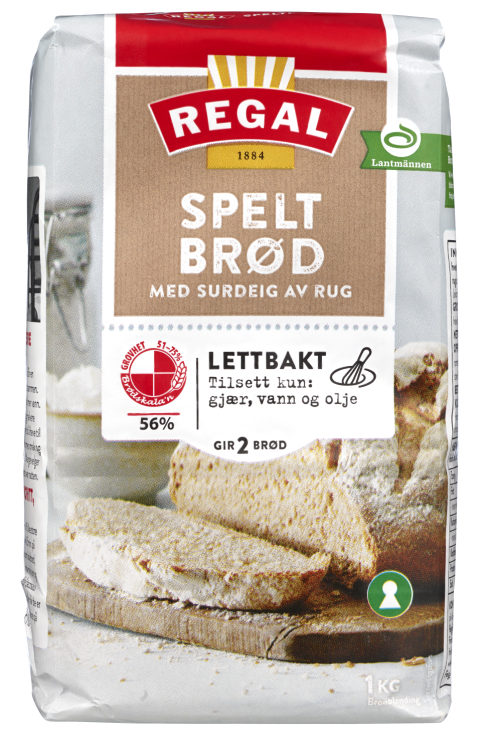 Speltbrød Lettbakt 1kg Regal