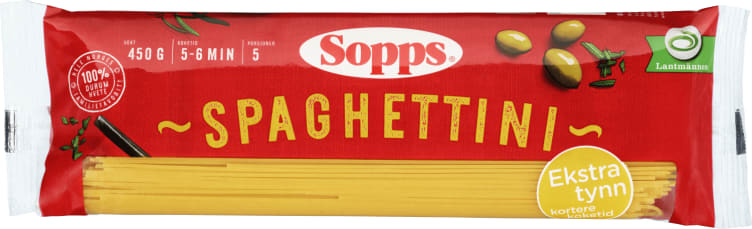 Spaghettini 450g Sopps