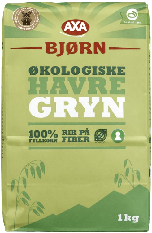 Havregryn Lettkokte Økologisk 1kg