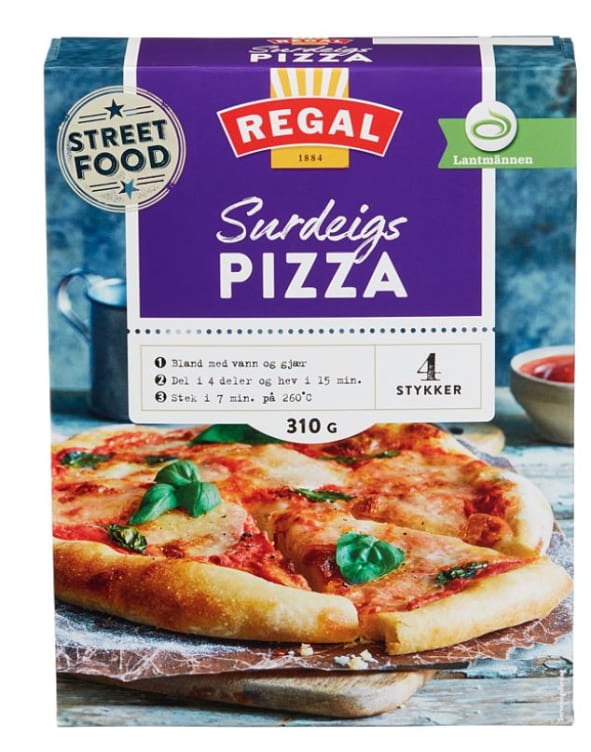 Pizzabunn Mix Surdeig 310g Regal