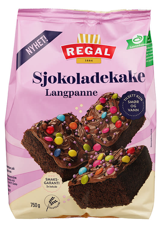 Sjokoladekake Langpanne 750g Regal