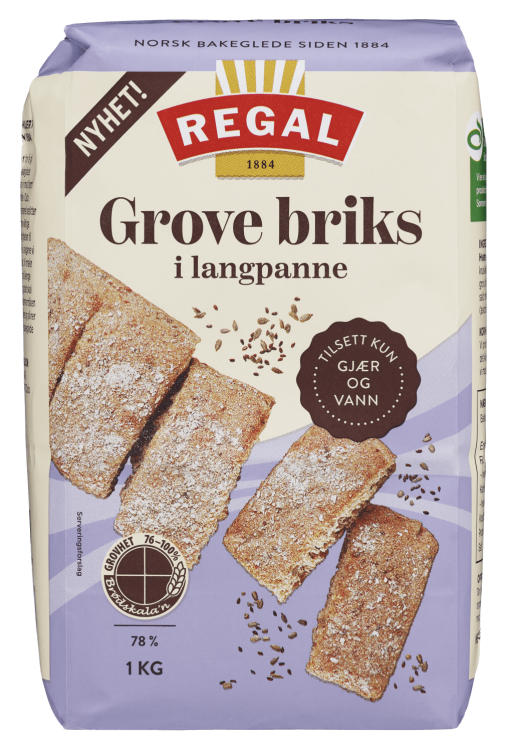 Grove Briks i Langpanne 1kg Regal