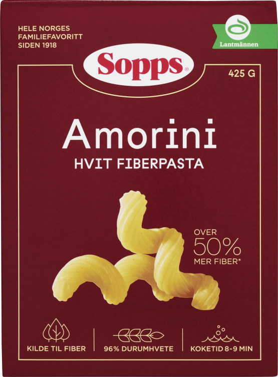 Amorini Fiberpasta 425g Sopps