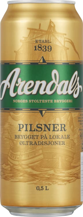 Arendals Pilsner 0,5l boks