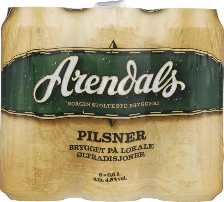 Arendals Pilsner 0,5lx6 boks