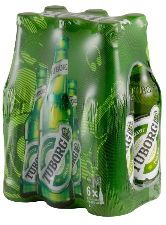 Tuborg Grønn 0,33lx6 flaske