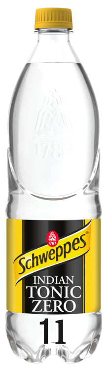 Tonic Water Zero 1l flaske Schweppes