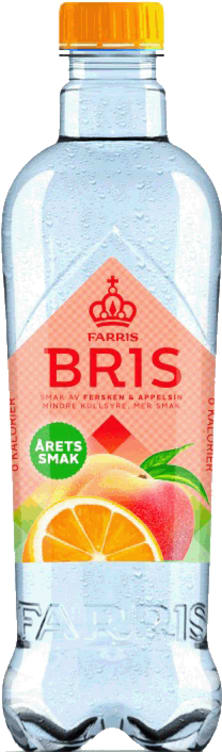 Farris Bris Fersken/Appelsin 0,5l flaske