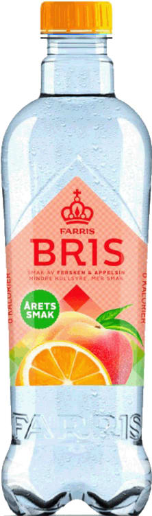 Bilde av Farris Bris Fersken/Appelsin 0,5l flaske