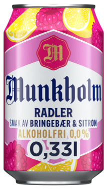 Munkholm Radler Br.Bær/Sitron 0,33l boks