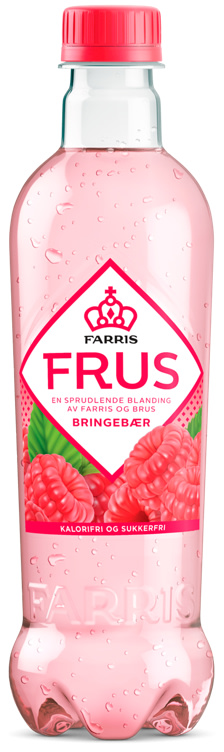 Farris Frus Bringebær 0,5l flaske