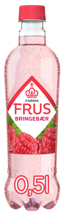 Farris Frus Bringebær 0,5l flaske