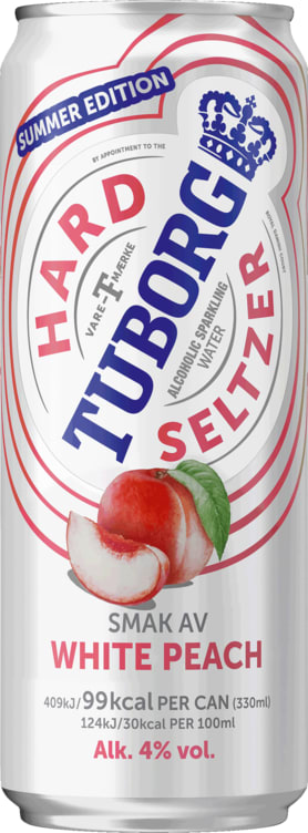 Tuborg Hard Seltzer Peach 0,33lbx Sleek