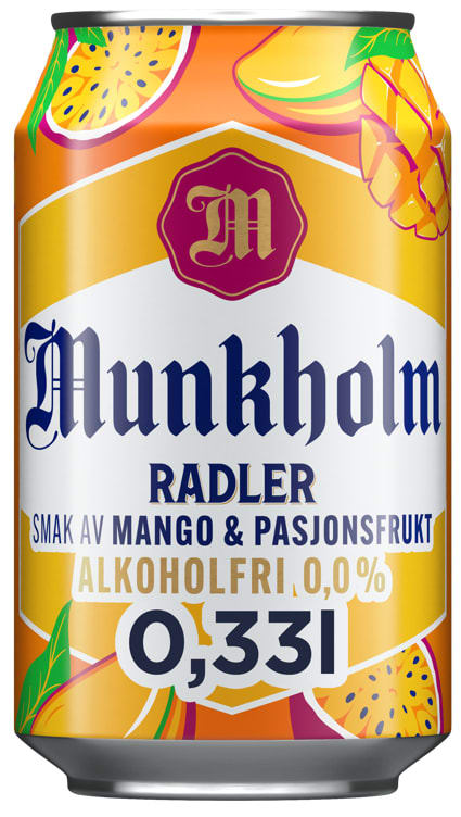 Munkholm Radler Mango/Pasjon 0,33l boks