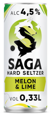 Saga Hard Seltzer Melon&Lime 0,33l boks