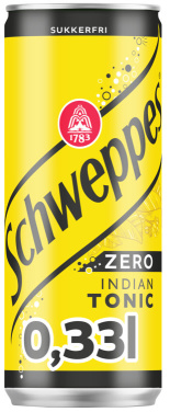Tonic Water Zero 0,33l boks Schweppes