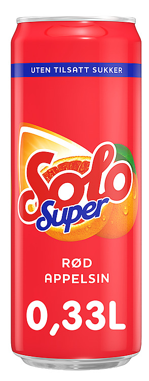 Solo Super Rød Appelsin 0,33l boks