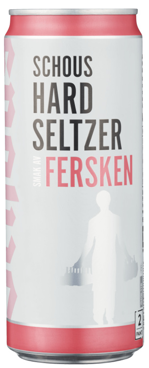 Schous Hard Seltzer Fersken 0,33l boks