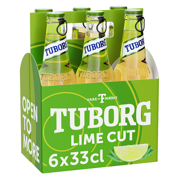 Tuborg Lime Cut 0,33lx6 flaske