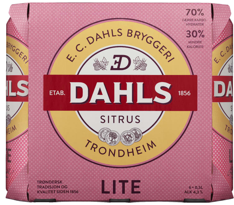 Dahls Lite Sitrus 0,5lx6 boks