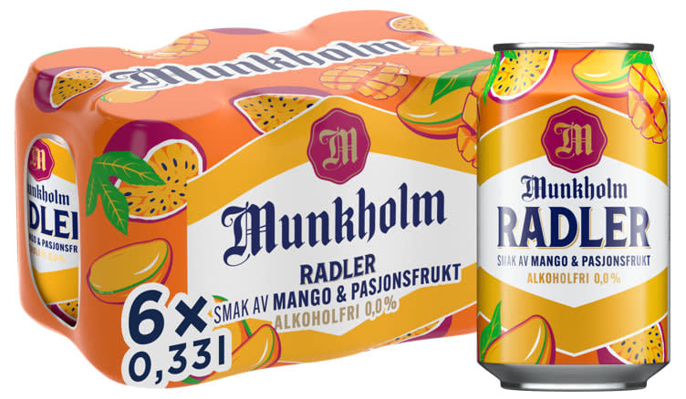 Munkholm Radler Mango/Pasjon 0,33lx6 boks