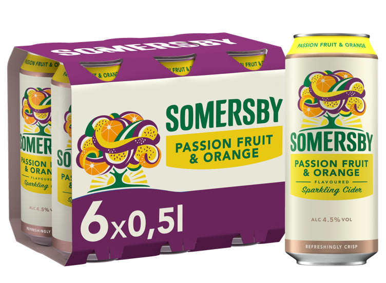 Somersby Cider Passion/Orange 0,5lx6 boks