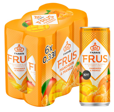 Farris Frus Mandarin Mango 0,33lx6 boks