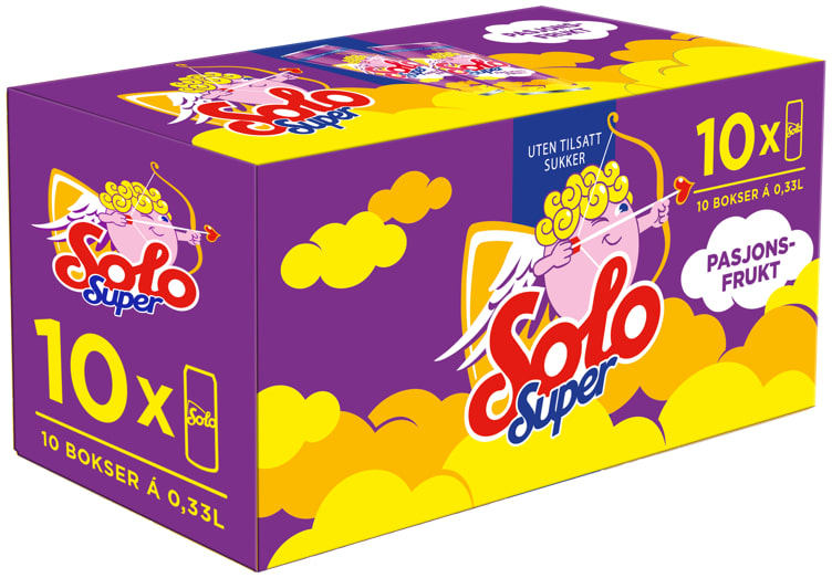 Solo Super Pasjonsfrukt 0,33lx10 boks
