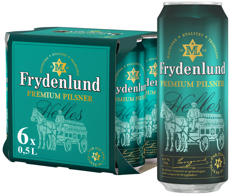 Frydenlund Pilsner Premium 0,5lx6 boks