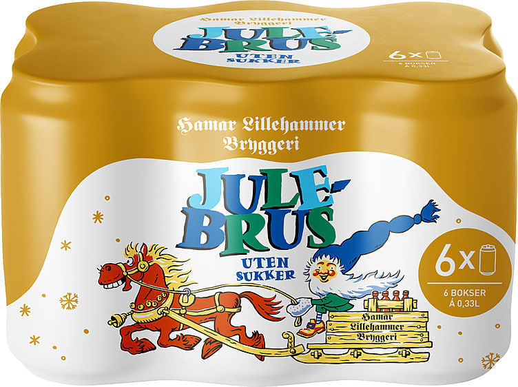 Hamar Julebrus Lett 0,33lx6 boks
