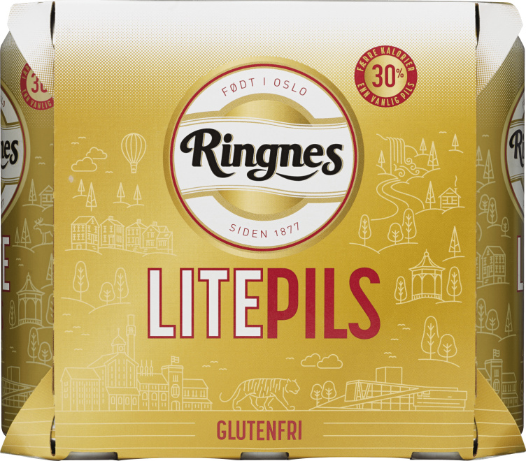 Ringnes Lite 6-pack på boks