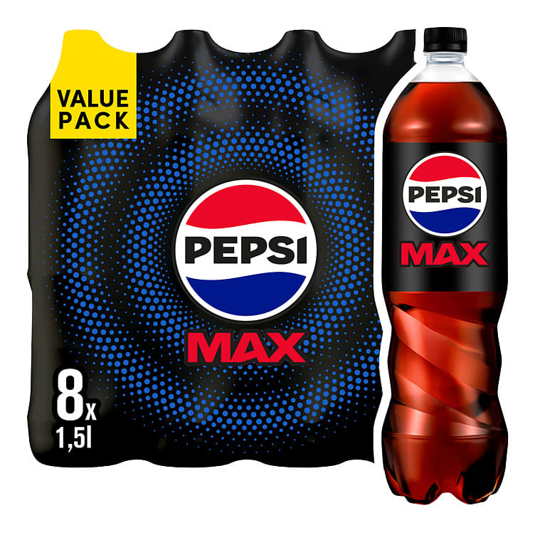 Pepsi Max 1,5lx8 flaske