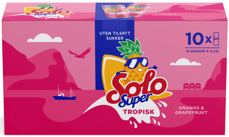 Solo Super Tropisk 0,33lx10 boks