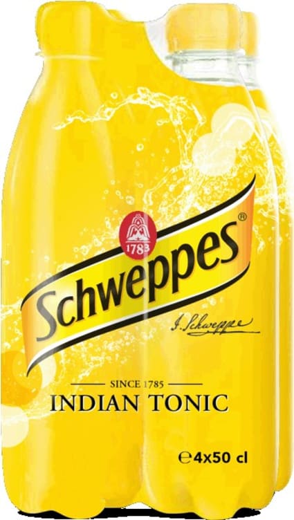 Tonic Water 0,5lx4 flaske Schweppes
