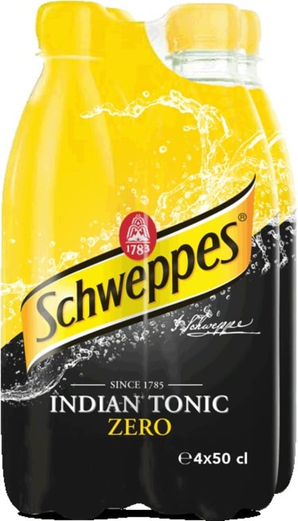 Tonic Water Zero 0,5lx4 flaske Schweppes