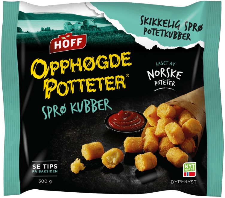 Opphøgde Potteter Sprø Kubber 300g Hoff