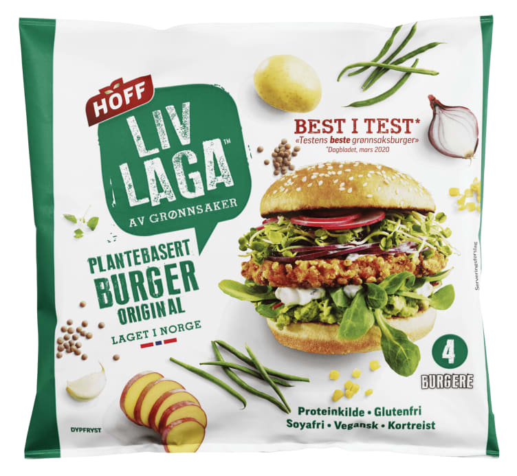 Hoff Liv Laga Vegetar Burger Original 580g