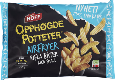 Opphøgde Poteter Airfryer Rifla Båter 450g Hoff