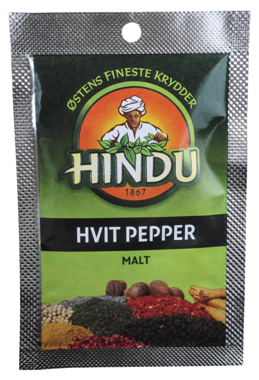 Pepper Hvit Malt 10g Pos