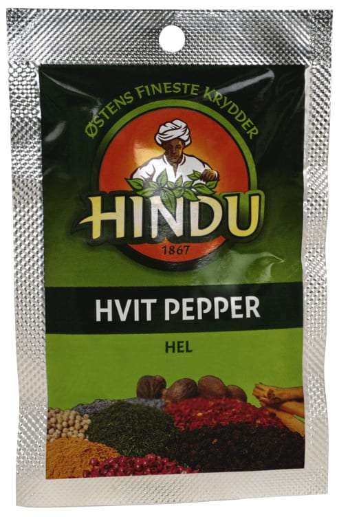Bilde av Pepper Hvit hel 12g Pos Hindu