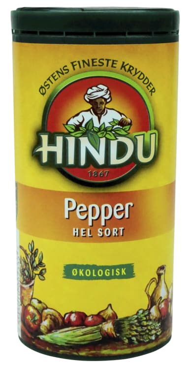 Pepper Sort hel Økologisk 89g boks