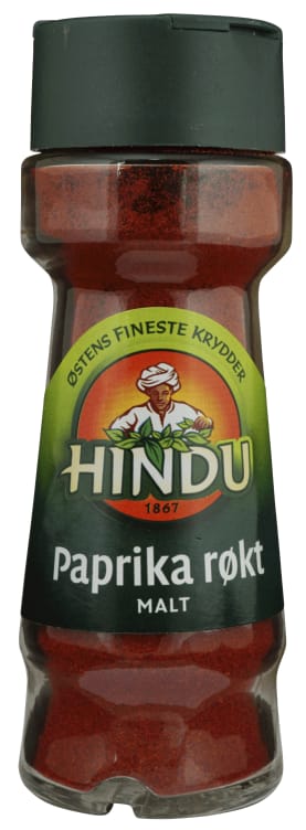 Paprika Røkt 40g glass Hindu