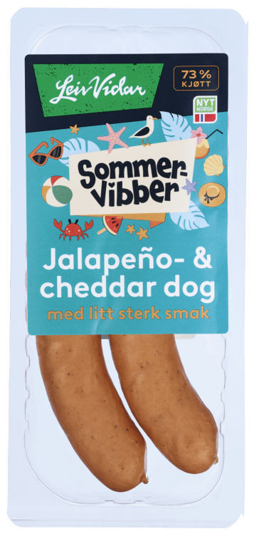 Jalapeno&Cheddar Pølser 220g Sommervibber