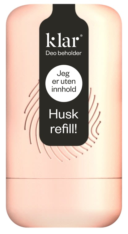 Klar Roll-On Beholder Pudderrosa 1stk